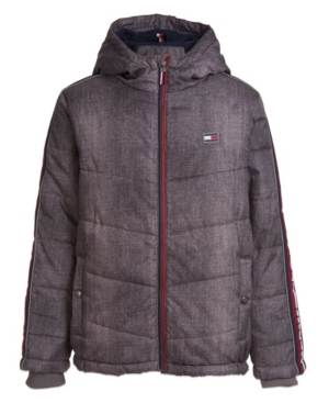 image of Tommy Hilfiger Big Boys Crosby Signature Puffer
