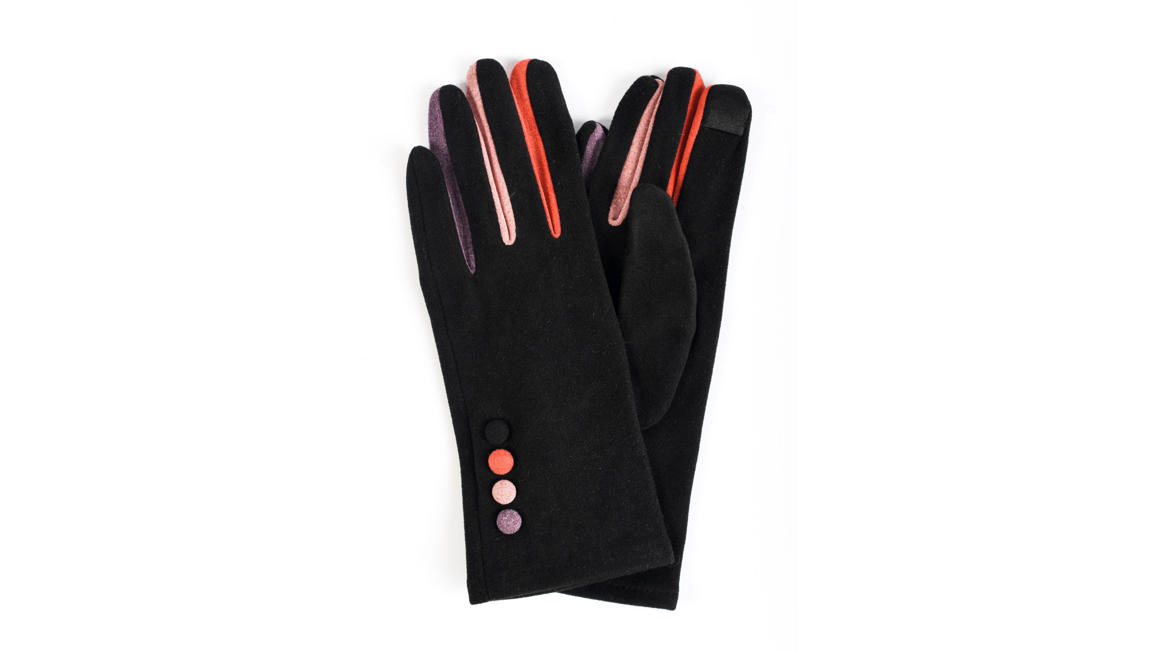 Marcus Adler Women's Finger Pop Color Jersey Touchscreen Glove