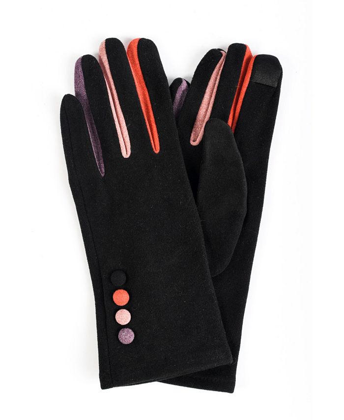 Marcus Adler Women's Finger Pop Color Jersey Touchscreen Glove - Macy's