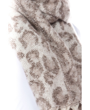 Women's Leopard Fringe Scarf