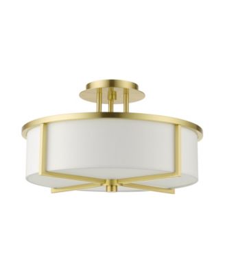 Wesley 3 Lights Semi Flush