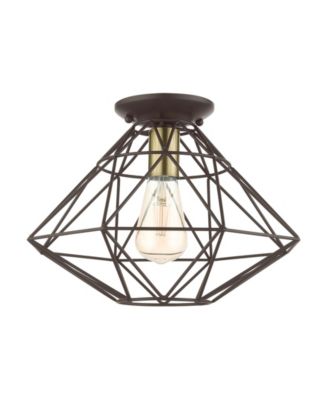 Geometric 1 Light Flush Mount