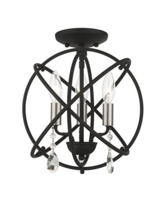 Aria 3 Lights Convertible Chandelier or Semi Flush