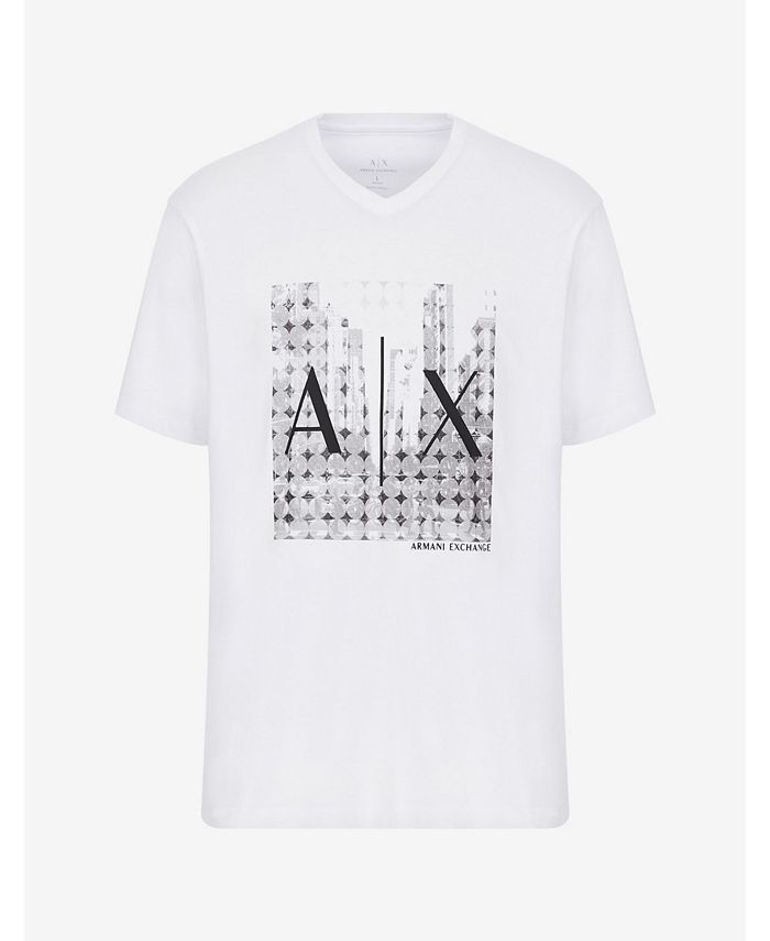 A|X Armani Exchange City Scape V-Neck T-Shirt - Macy's