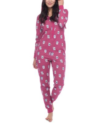 Munki Munki - Lucky Cat 1-Pc. Hooded Fleece Pajama