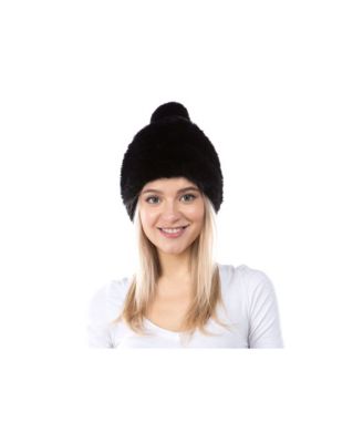 Women's Cozy Stretch Luxe Faux Fur Pom Hat