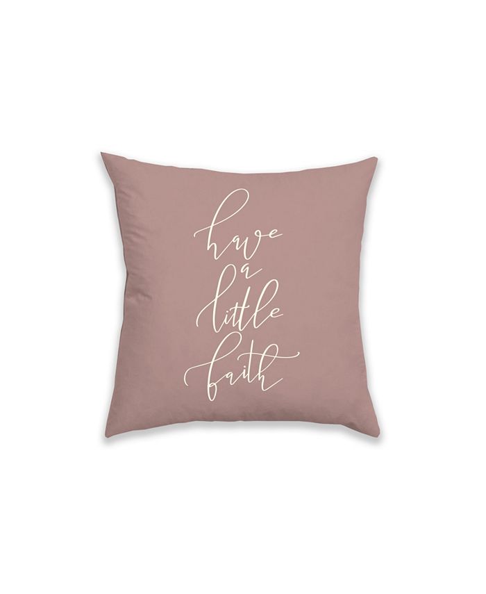 Home Typography 18 x 18 Decorative Pillow Macy's