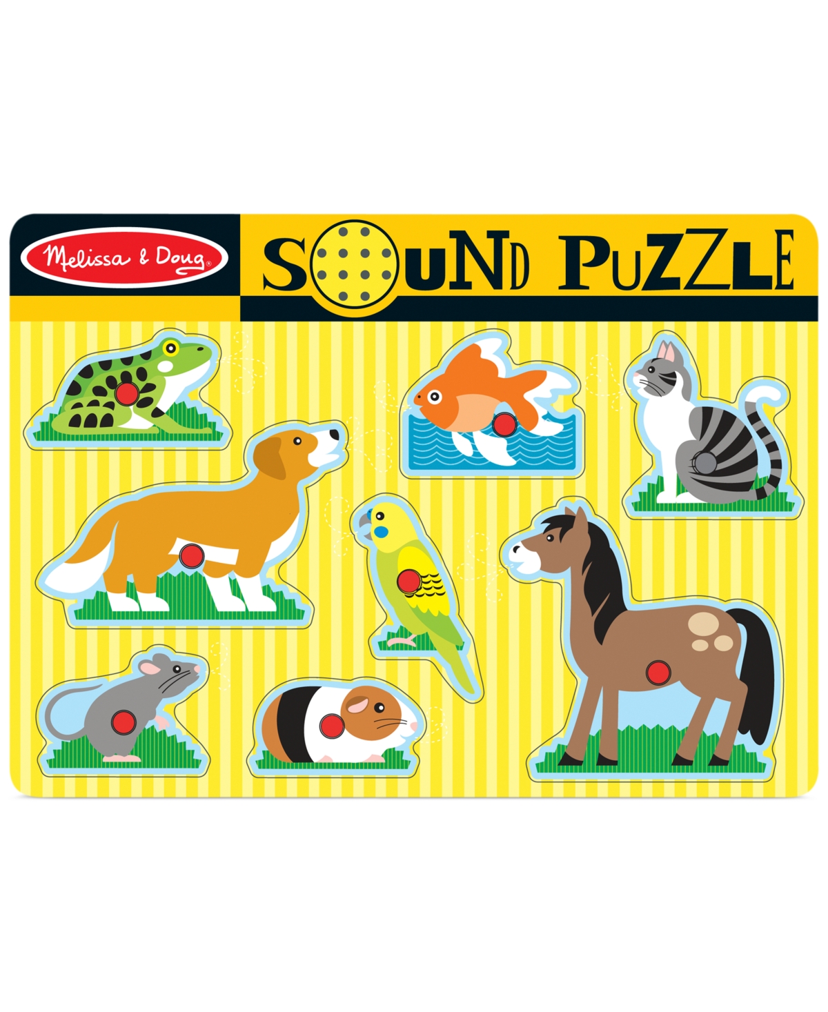 Melissa & Doug Kids Toy, Pets Sound Puzzle In Multi