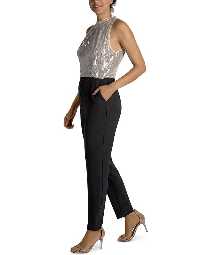 julia jordan SequinnedBodice Jumpsuit Macy's