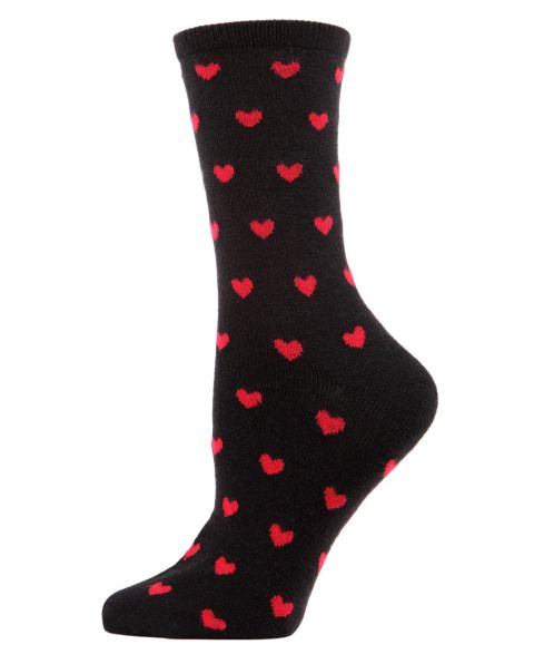 Носки Hearts Cashmere, средней высоты — MeMoi, цвет: Чёрный