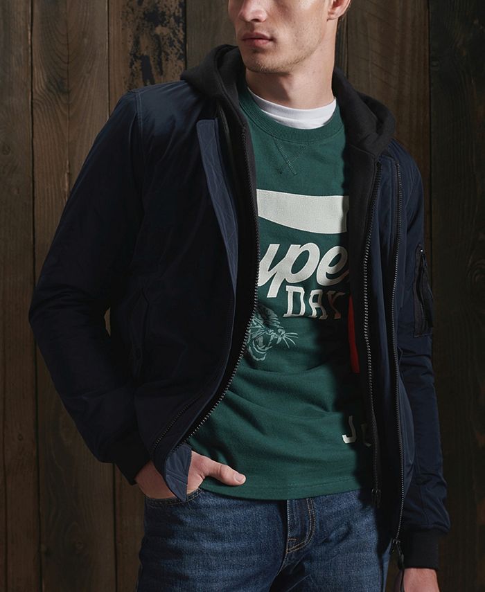 Superdry Men's Military Flight Bomber Jacket Macy's