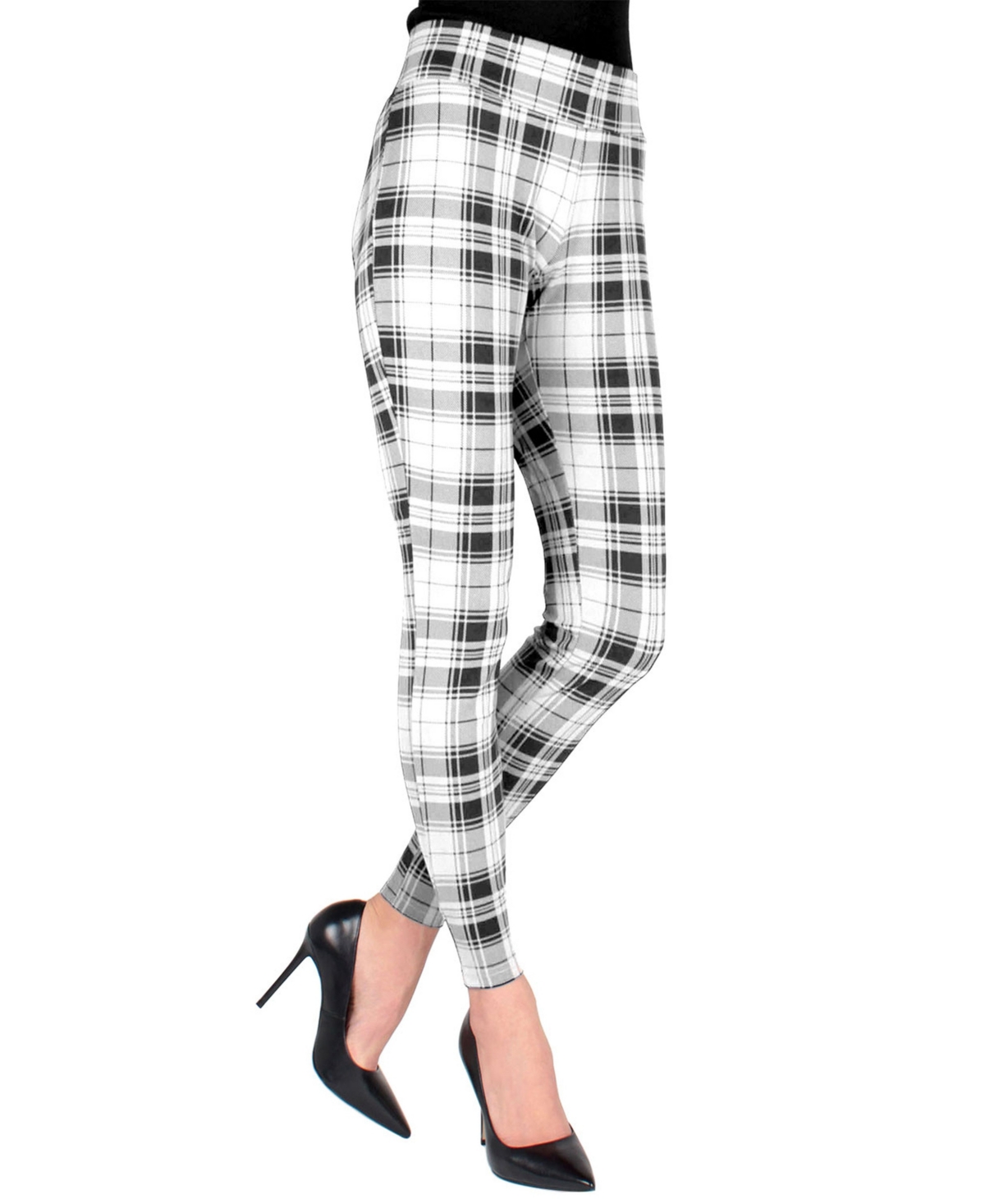 Tartan Shaping Women's Leggings -whit