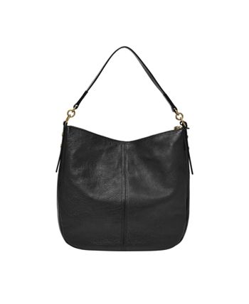 FOSSIL FOREVER Black Leather Shoulder Bag Purse