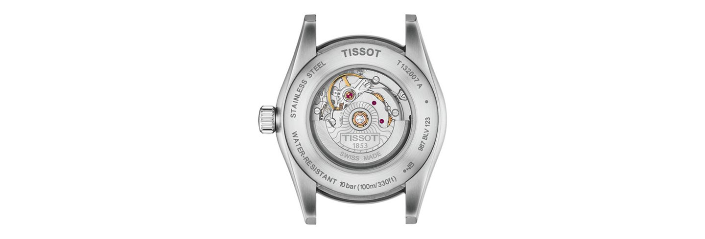Женские часы Tissot Swiss Automatic T-My Lady Diamond Accent Stainless Steel Bracelet Watch 29mm Gift Set — фото 3