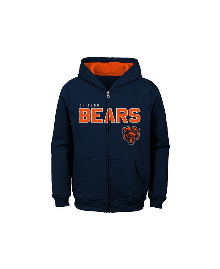 Outerstuff Chicago Bears Kids Stated Full Zip Hoodie - Macy's