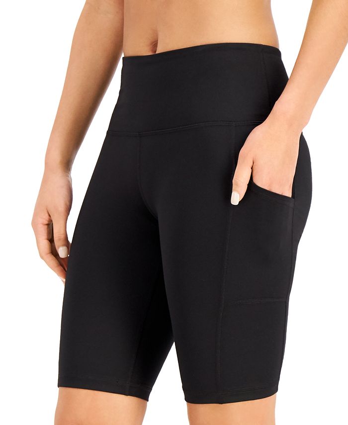 Women's Brushed Sculpt Mid-Rise Bike Shorts 4 - All In Motion™ Black XS