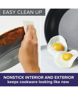 Advanced Home Hard-Anodized Nonstick Straining Saucepan, 2-Quart