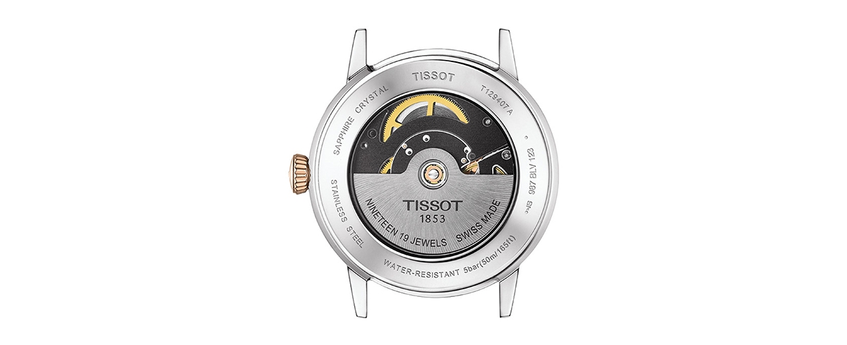 Shop Tissot Men's Swiss Automatic Classic Dream Two-tone Stainless Steel Bracelet Watch 42mm In Silver