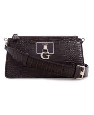 guess stephi mini top zip crossbody