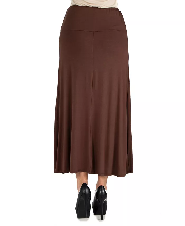 Women's Elastic Waist Maxi Skirt - thumbnail 2