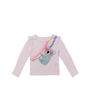 image of Epic Threads Toddler Girls Long Sleeve Flip Sequin Graphic Tee