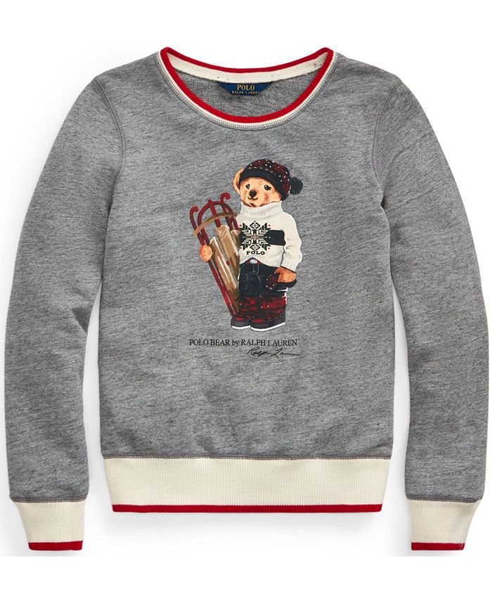 Sled bear atlantic terry sweatshirt