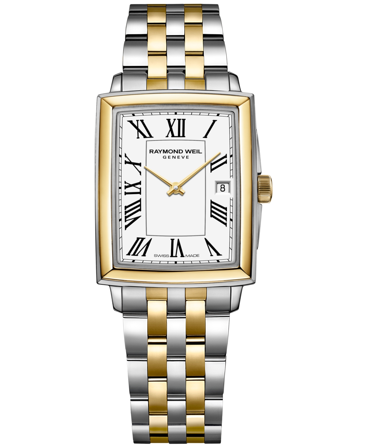 Raymond Weil Women's Swiss Toccata Gold Pvd & Stainless Steel Bracelet Watch 22.6x28.1mm In White