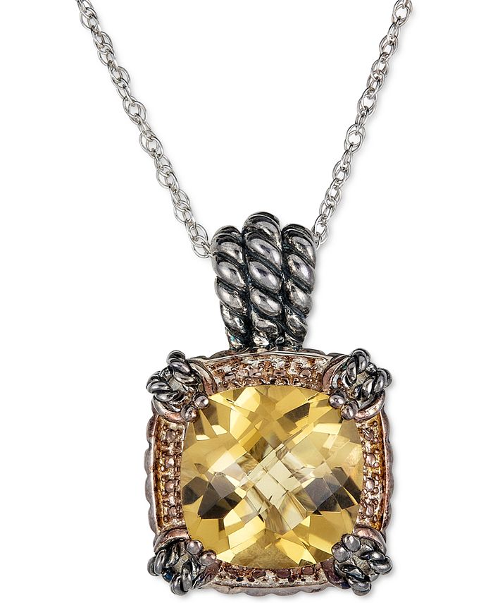 Macys shop citrine necklace