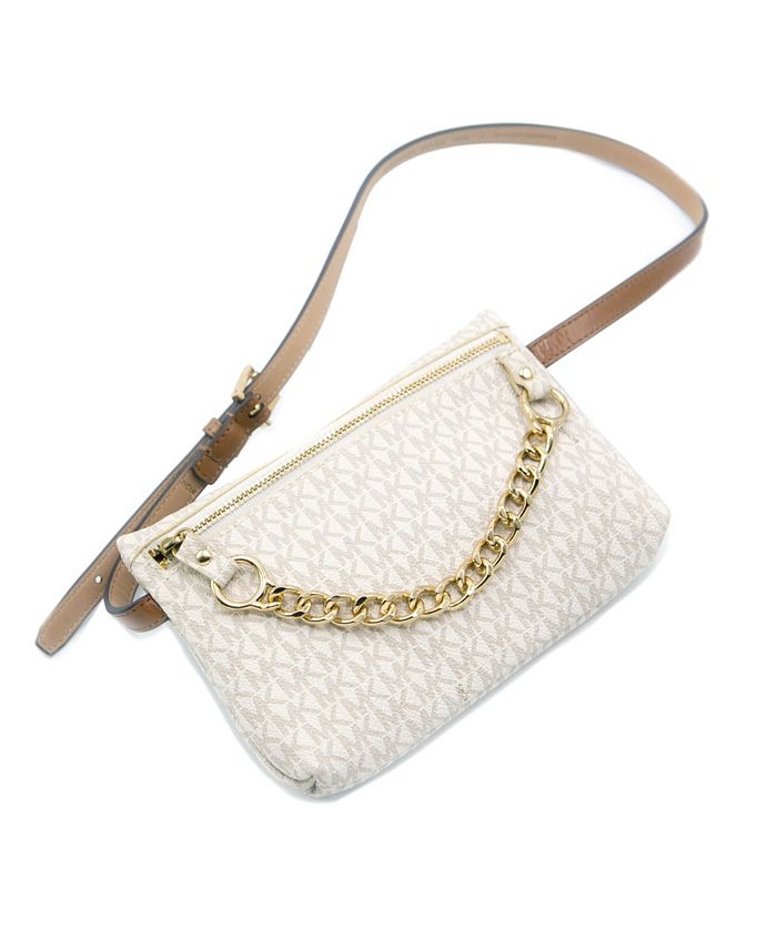 Michael Kors Signature Logo Chain Fanny Pack & Reviews - Handbags &  Accessories - Macy's