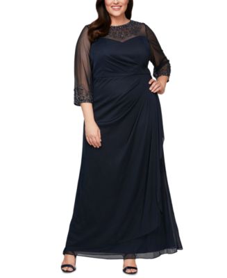 Alex Evenings Plus Size Embellished Sweetheart Gown - Macy's