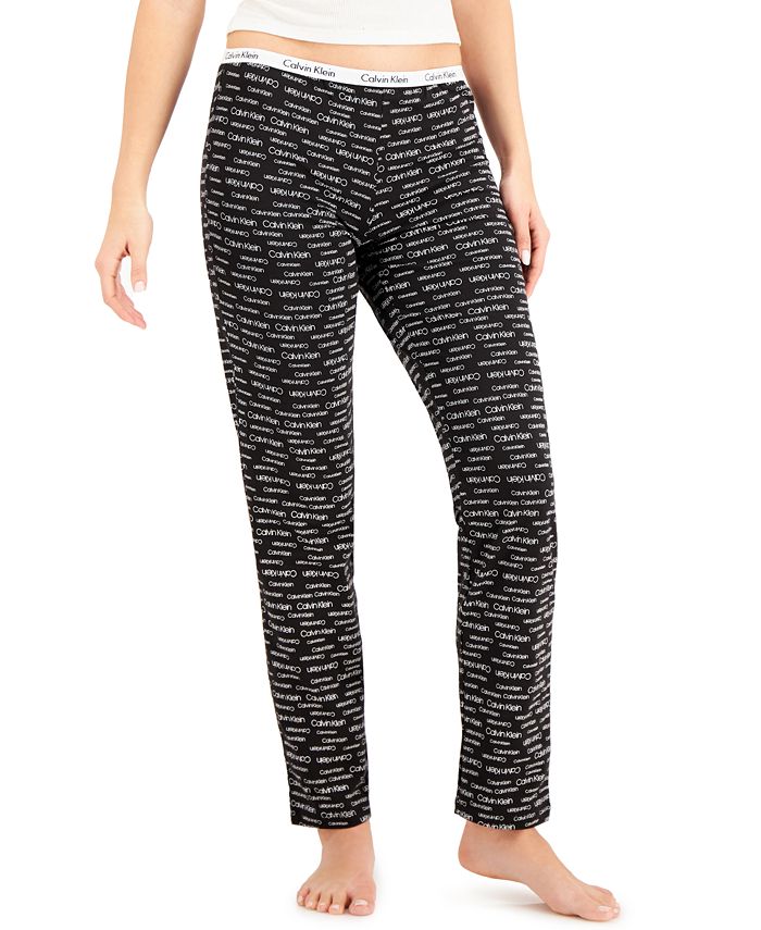 Calvin Klein Women's Logo Band Pajama Pants & Reviews - Bras, Underwear &  Lingerie - Women - Macy's