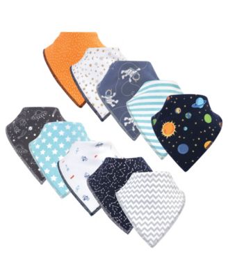 Hudson Baby - - Baby Boys and Girls Cotton Terry Drooler Bibs Set