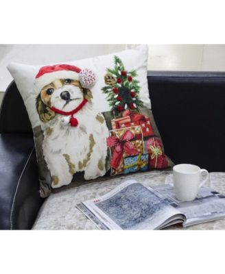Holiday Dog Decorative Pillow, 20" x 20"