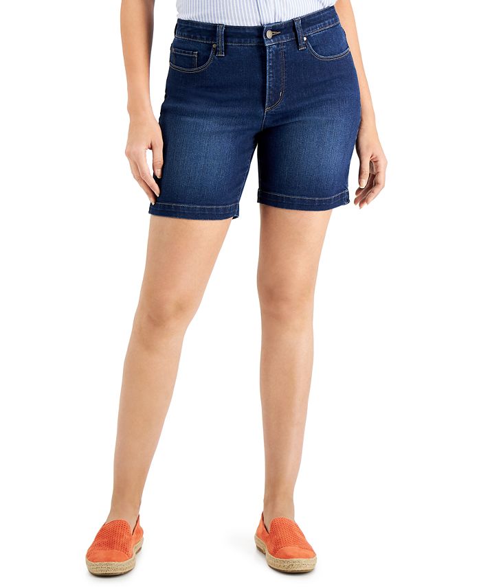 Charter Club Women's Mid-Rise Jean Shorts, Created for Macy's - Macy's