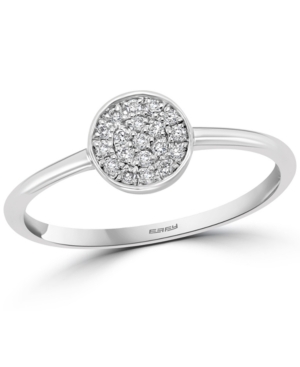 image of Effy Diamond Cluster Promise Ring (1/10 ct. t.w.) in Sterling Silver