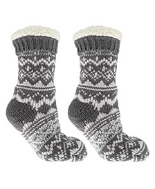 Women's Cabin Dreams Old School Slipper Socks, 3 Piece