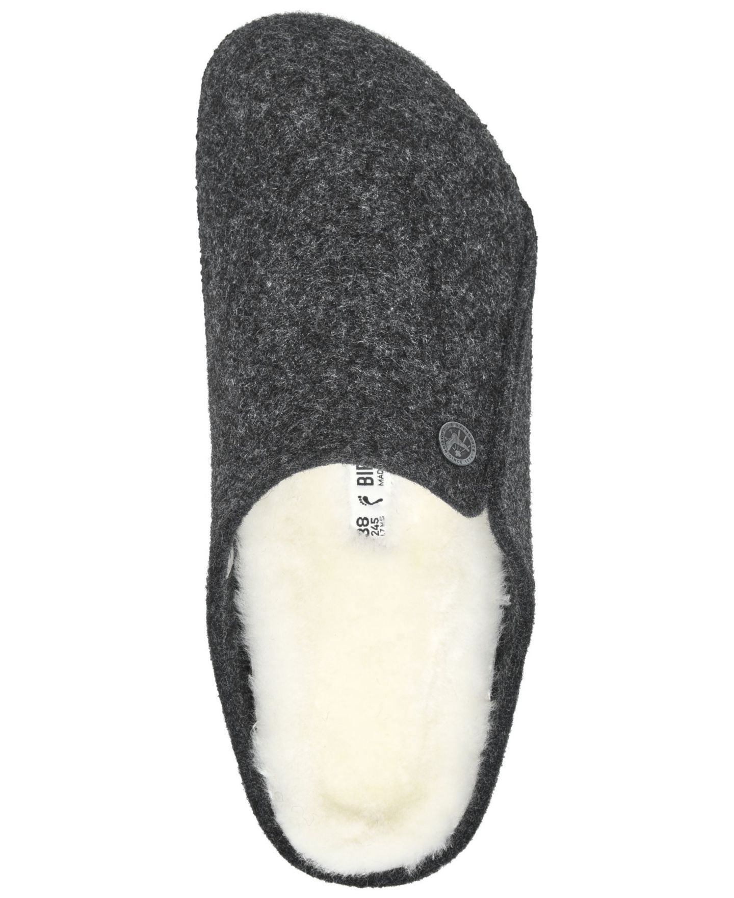 Женские сабо Birkenstock Zermatt Clog Slippers, цвет: Тёмный серый — фото 2