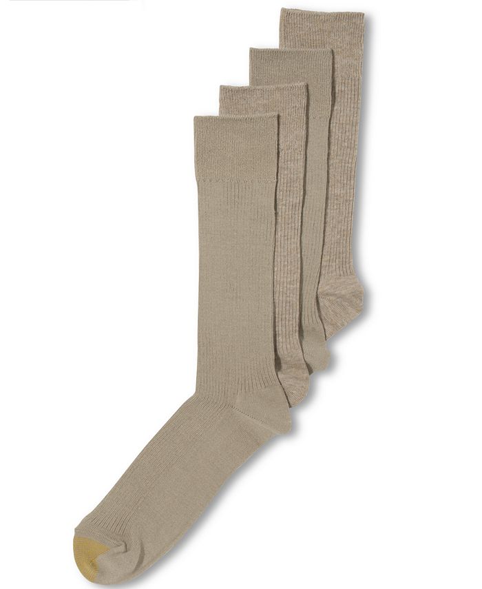 Gold Toe Men's Socks, Dress Rib 4 Pack, Created for Macy's - Macy's