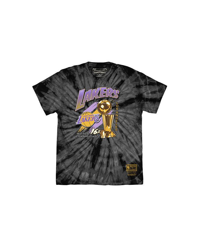 Mitchell & Ness Men's Los Angeles Lakers Tie-Dyed T-Shirt - Macy's