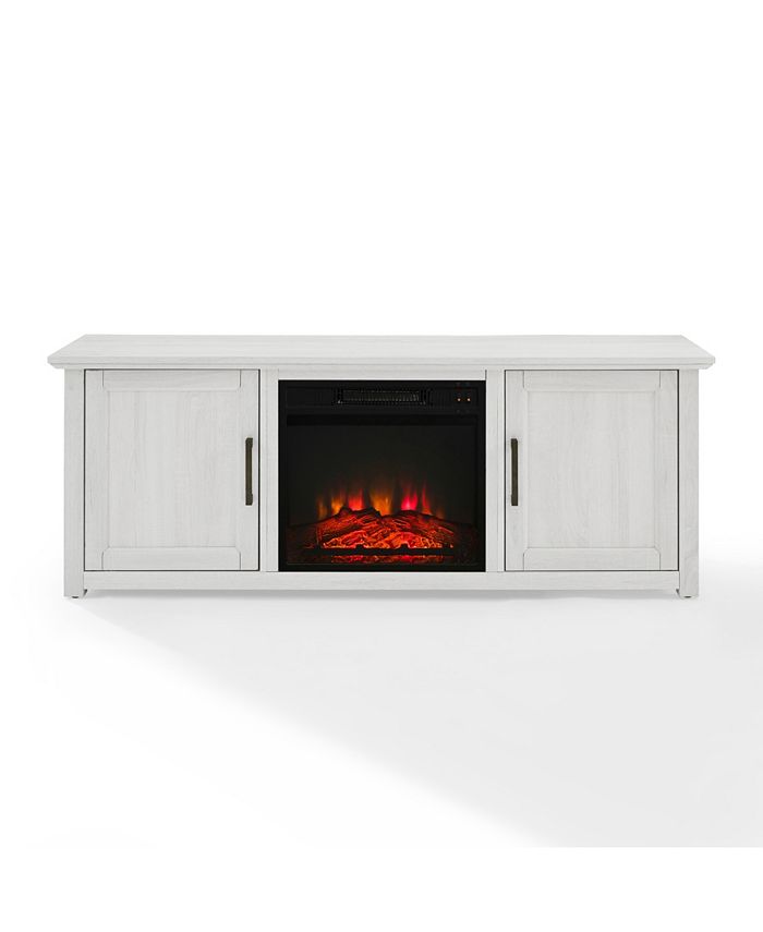 Crosley Camden 58" Low Profile TV Stand with Fireplace Macy's