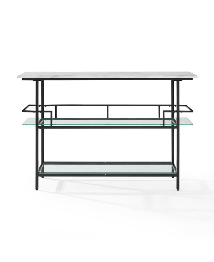 Crosley Aimee Bar with Faux Marble Top Macy's