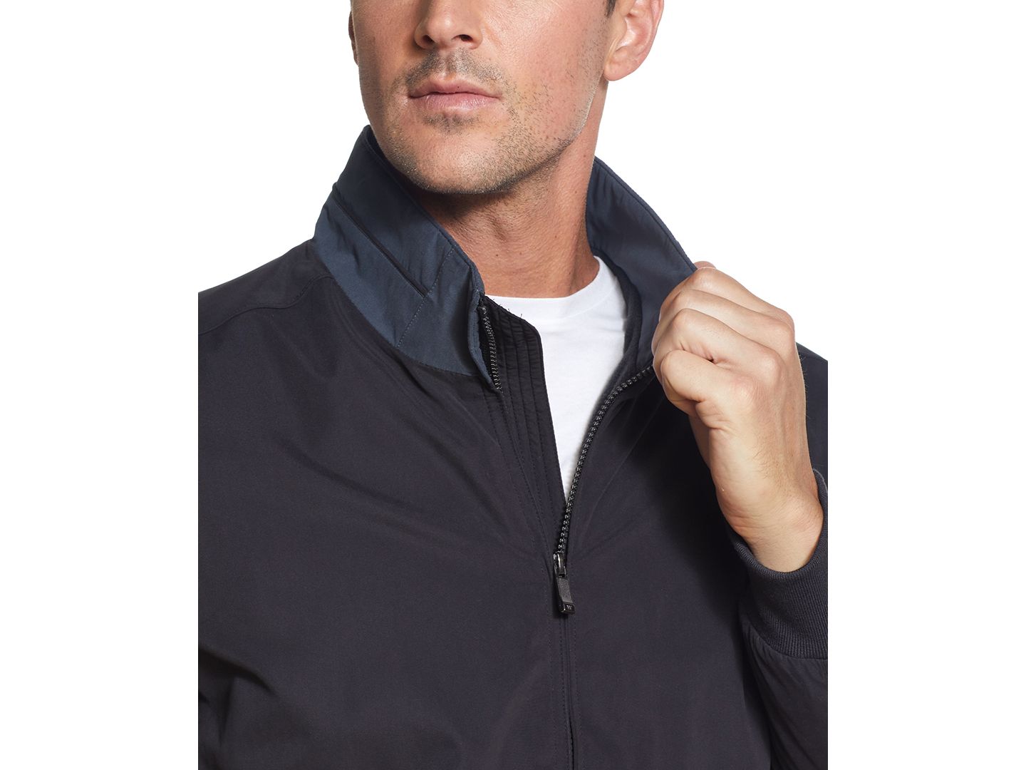Мужская куртка Weatherproof Microfiber Bomber, цвет: Чёрный — фото 4