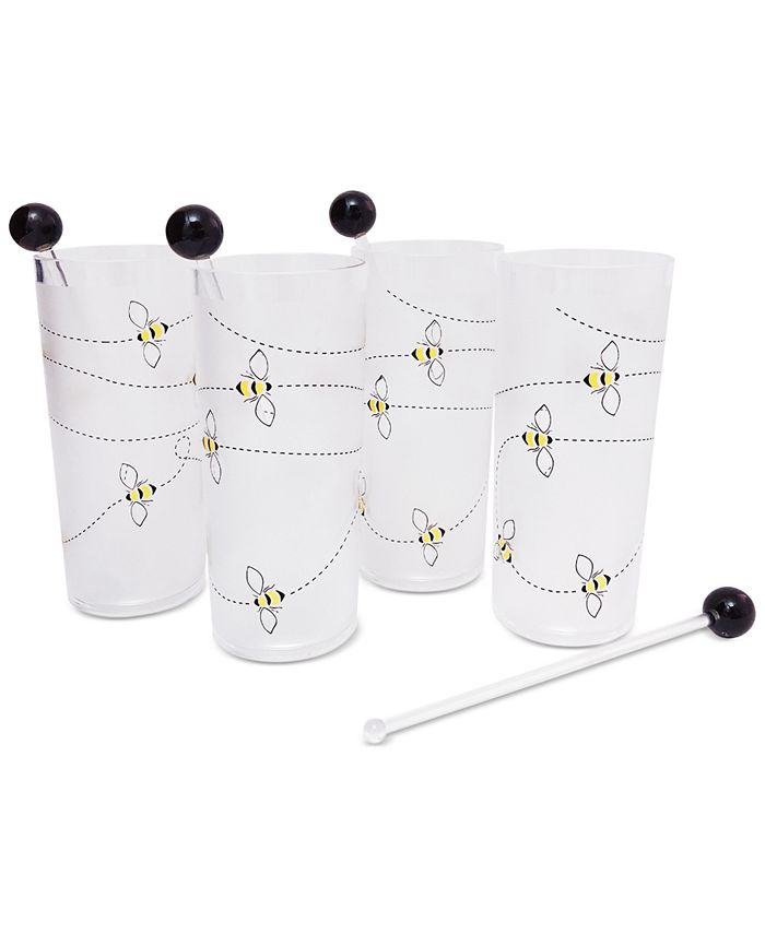 Martha Stewart Collection Bee Drink Glasses