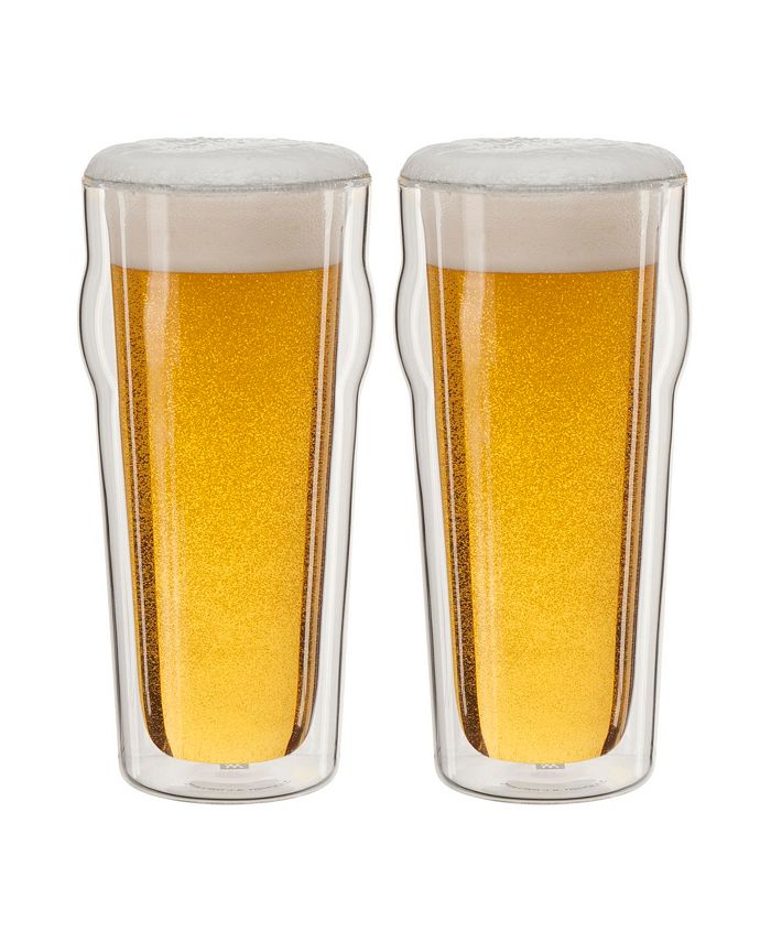 Zwilling J.A. Henckels Sorrento Double-Wall Beer Glass Set, 14 oz - 2 count