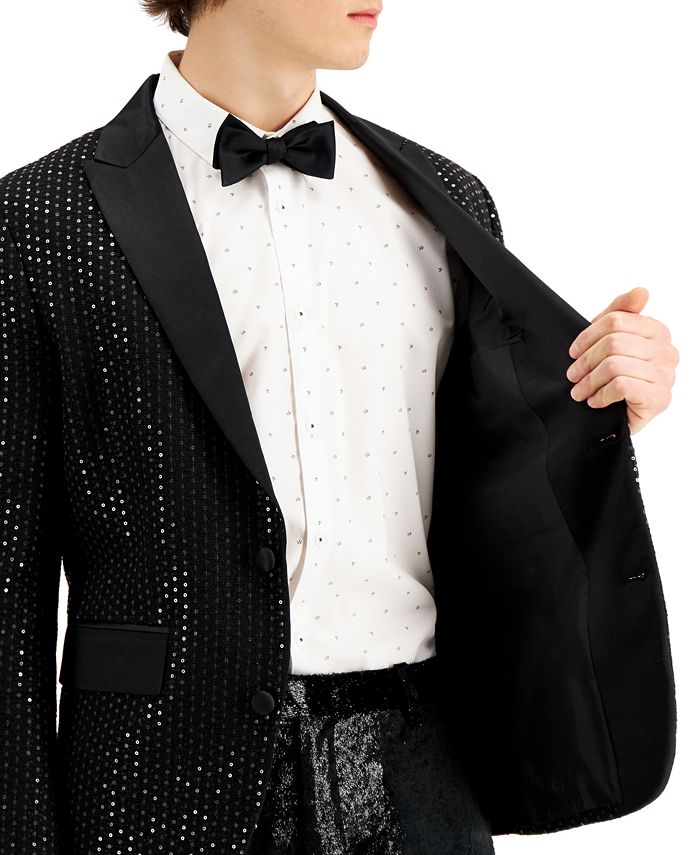 Macys mens sale sequin blazer