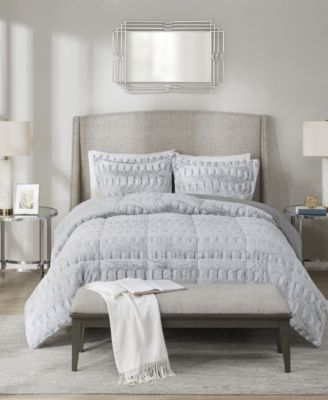 Madison Park Gia Faux-Fur 3-Pc. Comforter Set, Full/Queen