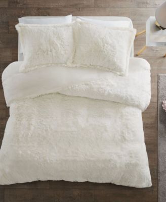 Malea Shaggy Faux-Fur 2-Pc. Duvet Cover Set, Twin