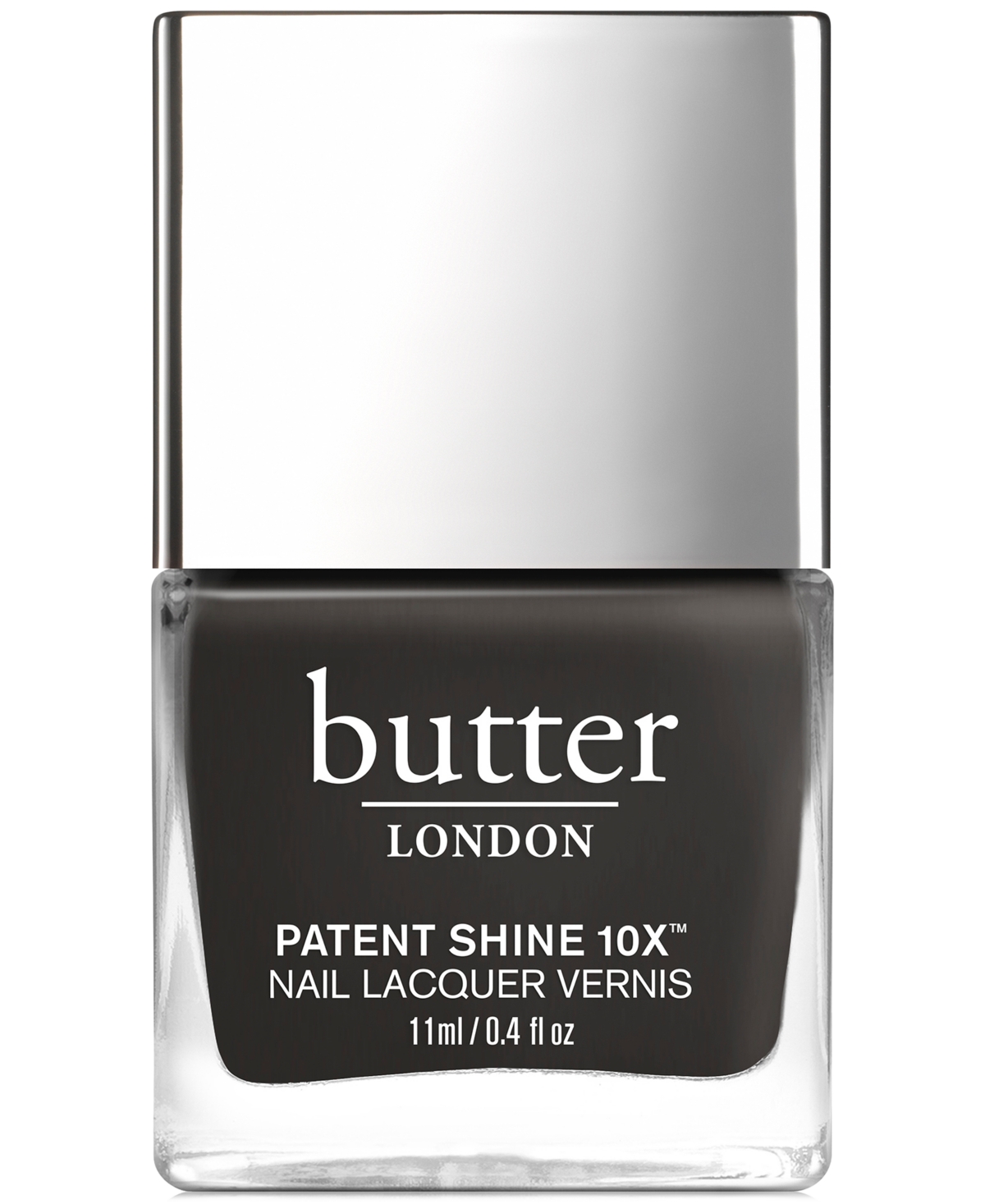 Butter London Patent Shine 10x Nail Lacquer, 0.4 Oz. In Earl Grey (almost Black Crã¨me)