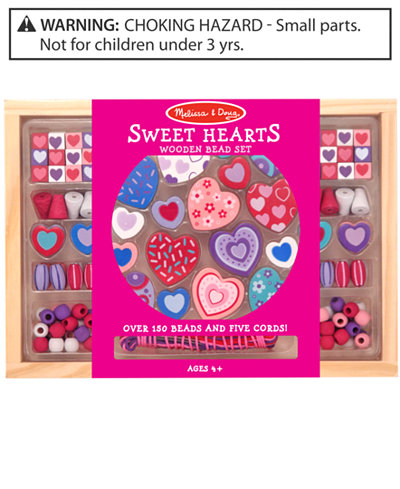 Melissa and Doug Kids Toy, Sweet Hearts Bead Set