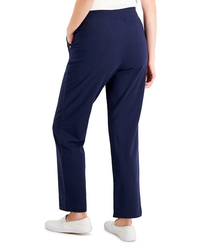 Karen Scott Knit Pull-On Pants, Created for Macy's - Macy's